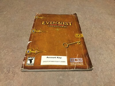 EverQuest Online Adventures (Sony PlayStation 2, 2003) Instruction Booklet Only