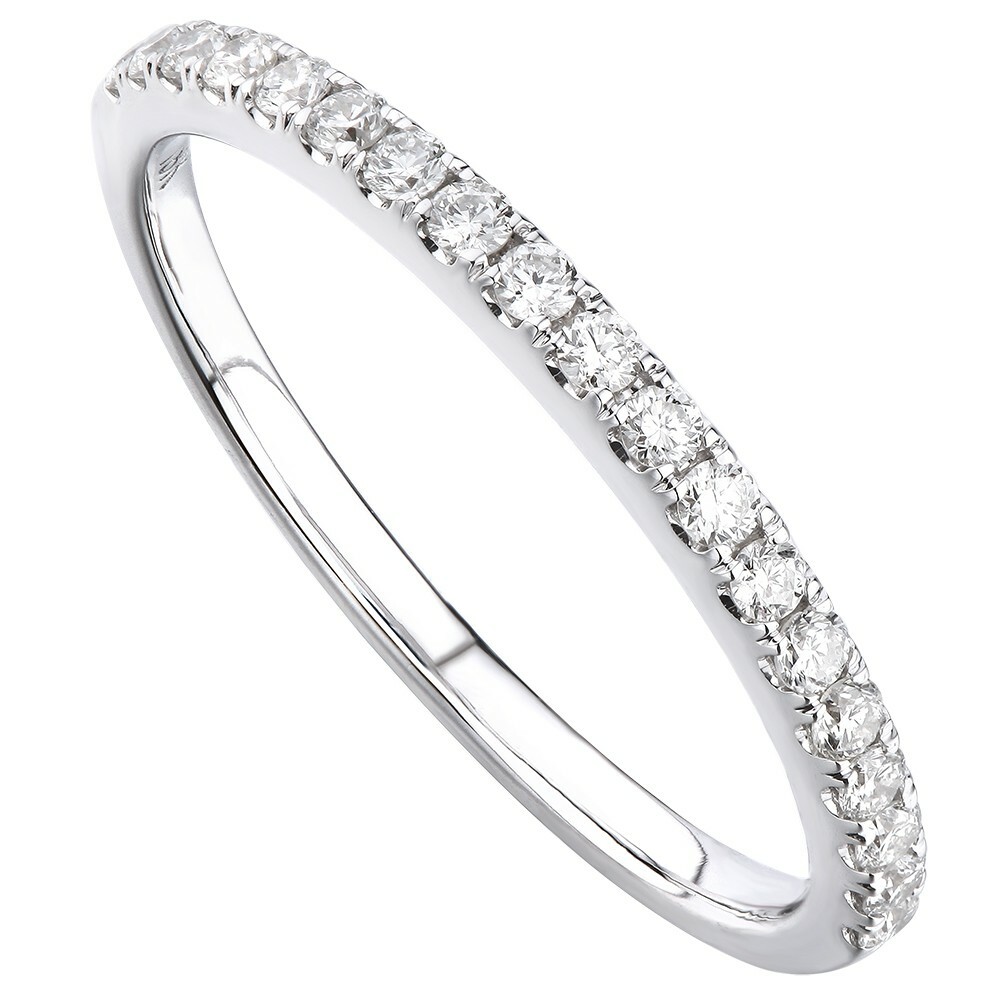 Кольцо с бриллиантом Rachel Koen из белого золота 18 карат 0,26 ct. tw.