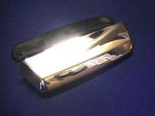 LUCE TARGA CLASSICA MINI CROMATA COMPLETA DI LENTE LUMINOSA, GUARNIZIONE, LAMPADINE