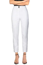 Boutique Moschino High Waist Sporty Pants White NWT 404