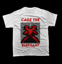 Cage The Elephant Band Cotton White T-Shirt Cotton All Size RM867