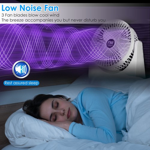 USB Desk Fan Mini Fan 2 / 3 Speeds Desktop Table Cooling Fan Plug in Power Fan - Picture 9 of 23