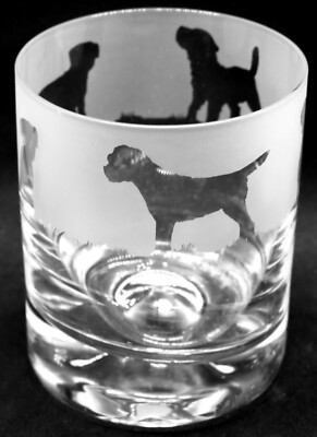 BORDER TERRIER Frieze Boxed 30cl Glas Whisky Tumbler