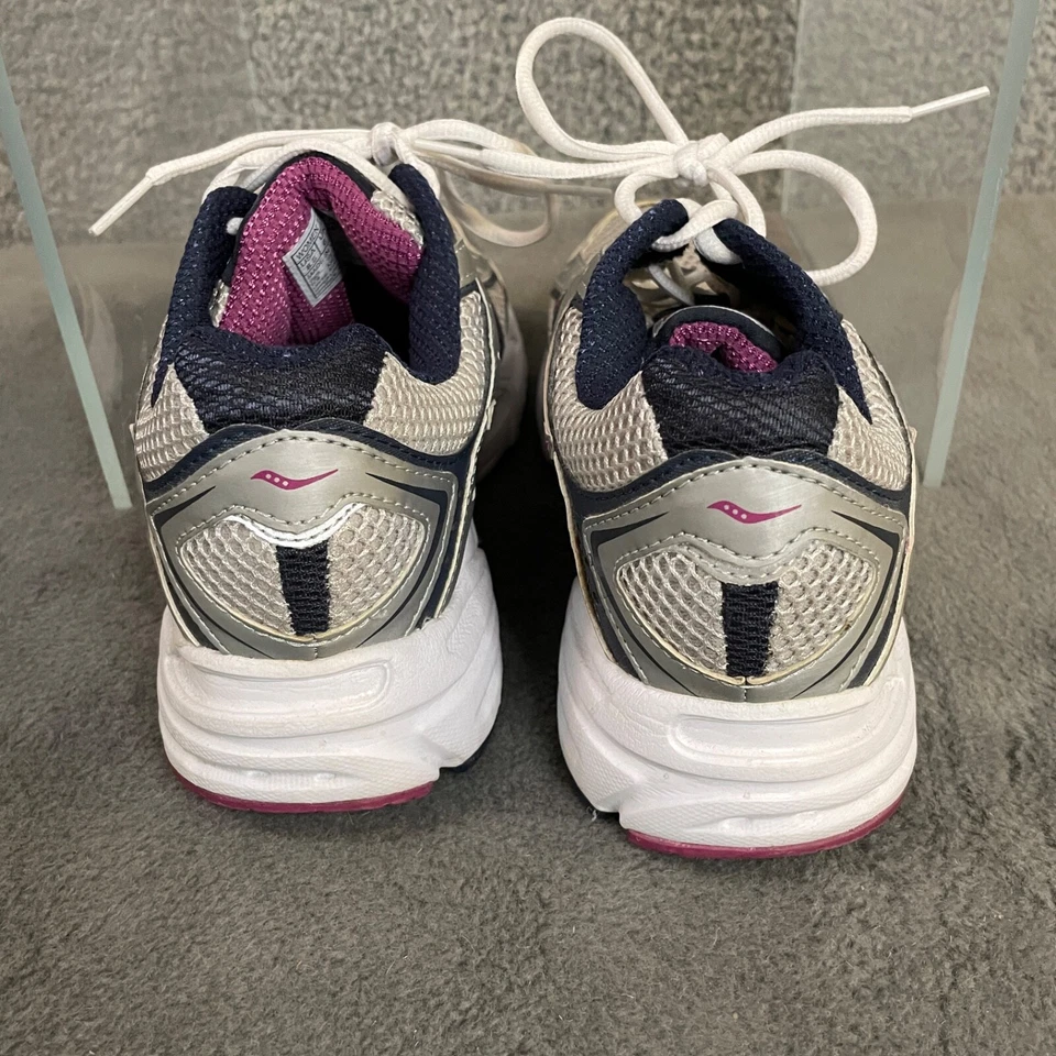 Zapatos deportivos Saucony Grid Apex para mujer 8,5 zapatos gris púrpura azul blanco sin usar Foto 4 de 4