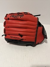 Rawlings PL110S Red 11" Inch Youth Baseball Genuine Leather Glove Used
