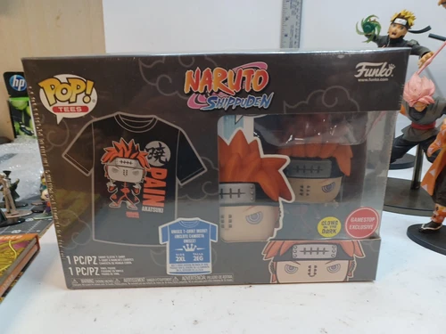 Funko Pop Tees NARUTO SHIPPUDEN Vinyl Figure & Size 2XL -UNISEX -T-Shirt Set NEW