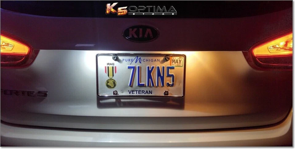 Fit Nissan Kicks 21 2022 2023 2024 194 LED Matrícula Repuesto Bombillas BLANCO Foto 2 de 4