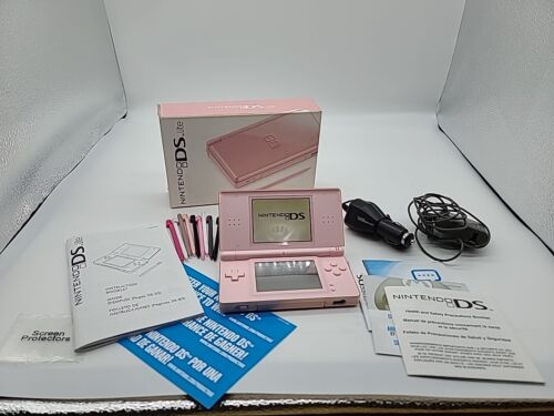 Nintendo DS Lite & Game boy Advance HandHeld Console System Coral Pink N DSL GBA - Afbeelding 1 van 5