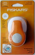 CIRCLE Fiskars Craft Punch Medium 154720-1002 Brand NEW 1 in / 2.5 cm