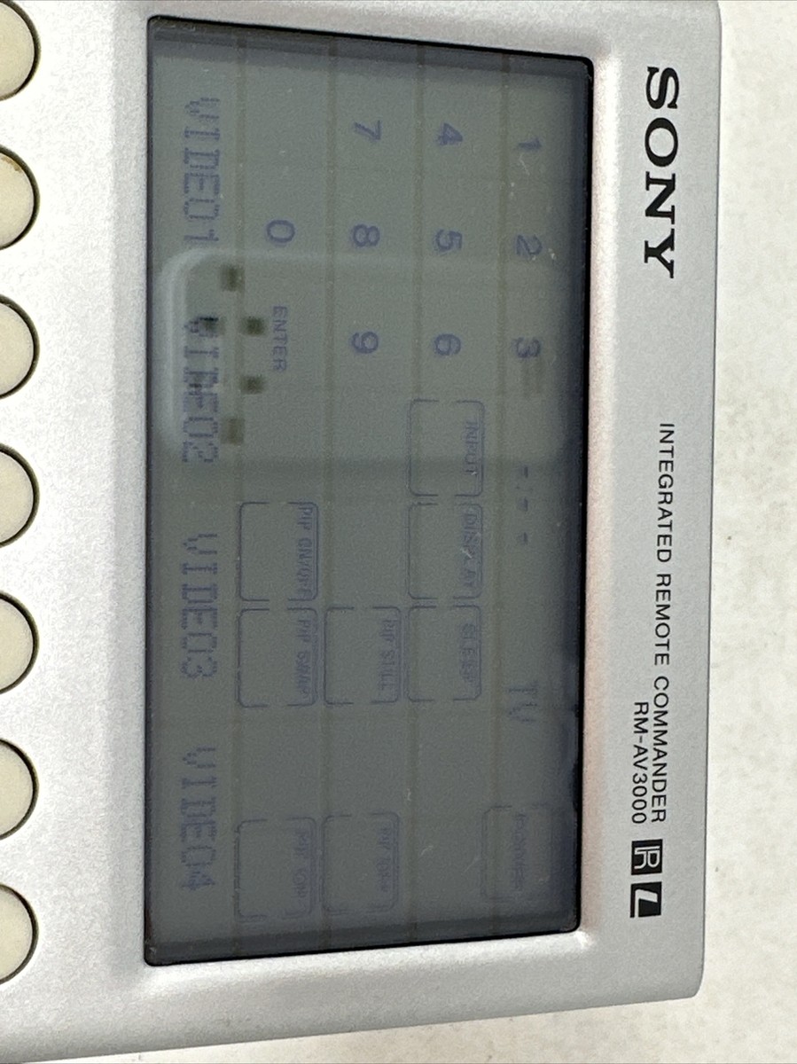 SONY RM-AV3000 INTEGRATED Universal REMOTE COMMANDER TOUCH SCREEN