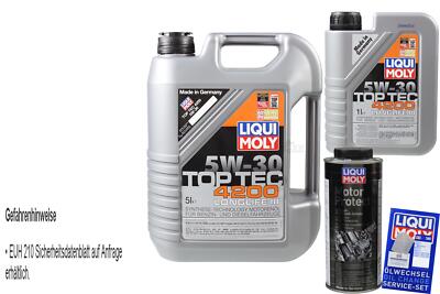 6L LIQUI MOLY Top Tec 4200 5W-30 Motoröl MotorProtect Öl-Additiv