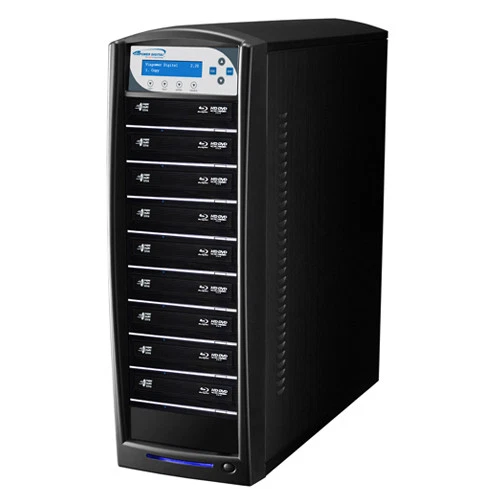 9 Target Blu-ray DVD CD Duplicator 500GB HDD USB 3.0 CopyConnect SharkBlu-S9T-BK - Image 3 of 4