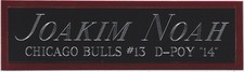 JOAKIM NOAH BULLS NAMEPLATE FOR AUTOGRAPHED SIGNED BASKETBALL-JERSEY-PHOTO-FLOOR