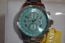NEW 45mm INVICTA SPECIALTY CHRONOGRAPH SILVER & TURQUOISE 48895 WATCH