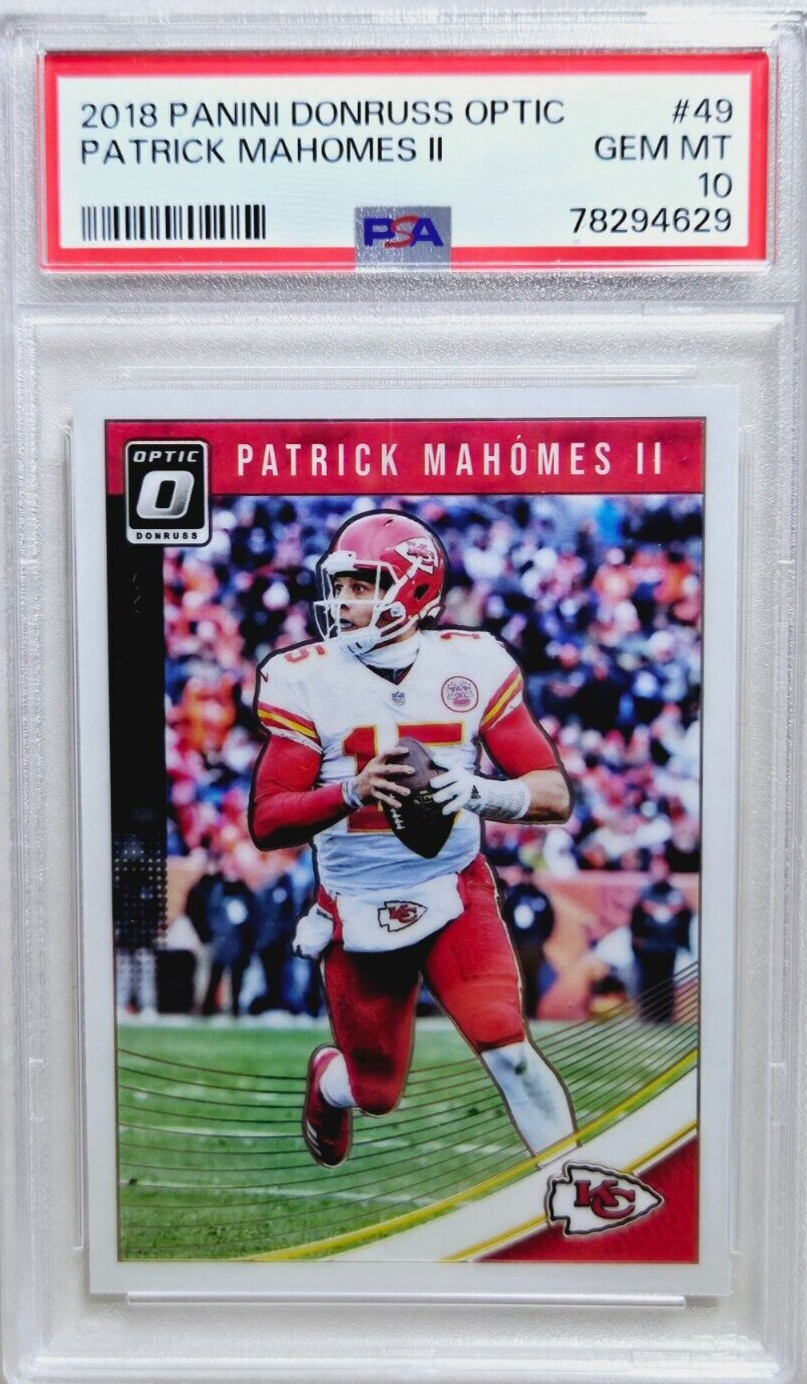 2018 Donruss Optic #49 Patrick Mahomes 2nd Year Card PSA 10 Gem Mint Chiefs