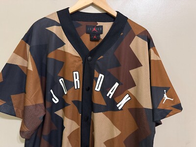 Nike Air Jordan 7 Essentials Baseball Jersey Black Brown FB7338