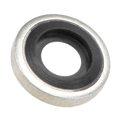 #ad 50 x Bonded Sealing Washers M6 11.5x4.9x2.9mm Carbon Steel Nitrile Rubber Gasket $15.21