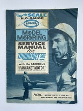 Vintage 1960's Aurora Model Motoring Service Manual for ThunderJet 500