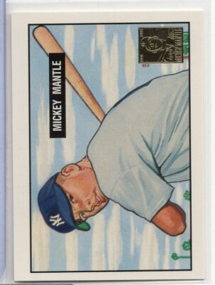 Mickey Mantle Yankees Reprint 253 Topps 1996 122220ATCD