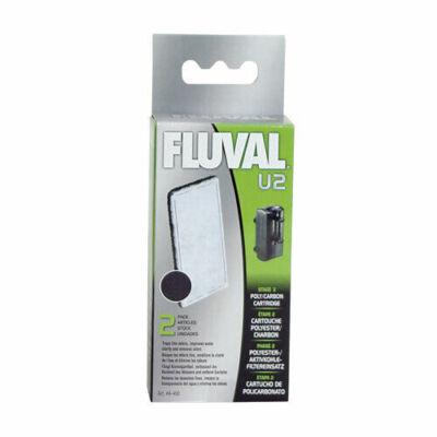 RA Fluval Poly/Carbon Cartridge for U2 - 2 pk
