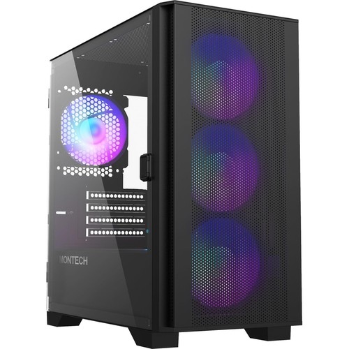 AIR 100 ARGB Micro ATX Tower with Four ARGB Fans Pre Installed Ultra Minimalist