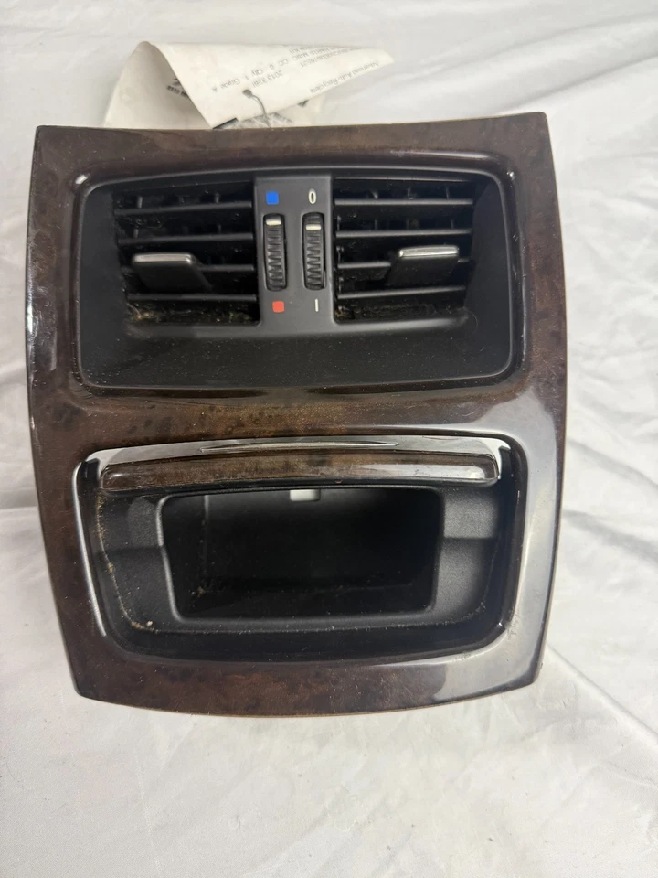 BMW E90 328i 2007-2013 consola central trasera rejilla de ventilación de aire con compartimento OEM Foto 2 de 4