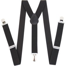 Heavy Duty Work Suspenders for Men 3.8cm Wide X-Back with 3 Plastic Gripper....