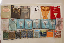 Pantyhose Lot Of 23 Mixed Brands Colors Sizes Women's Stockings Hosiery Hose NIP
