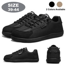 Mens Wide Toe Casual Sneakers - Comfortable Low-Top Walking Shoes Tennis Shoes