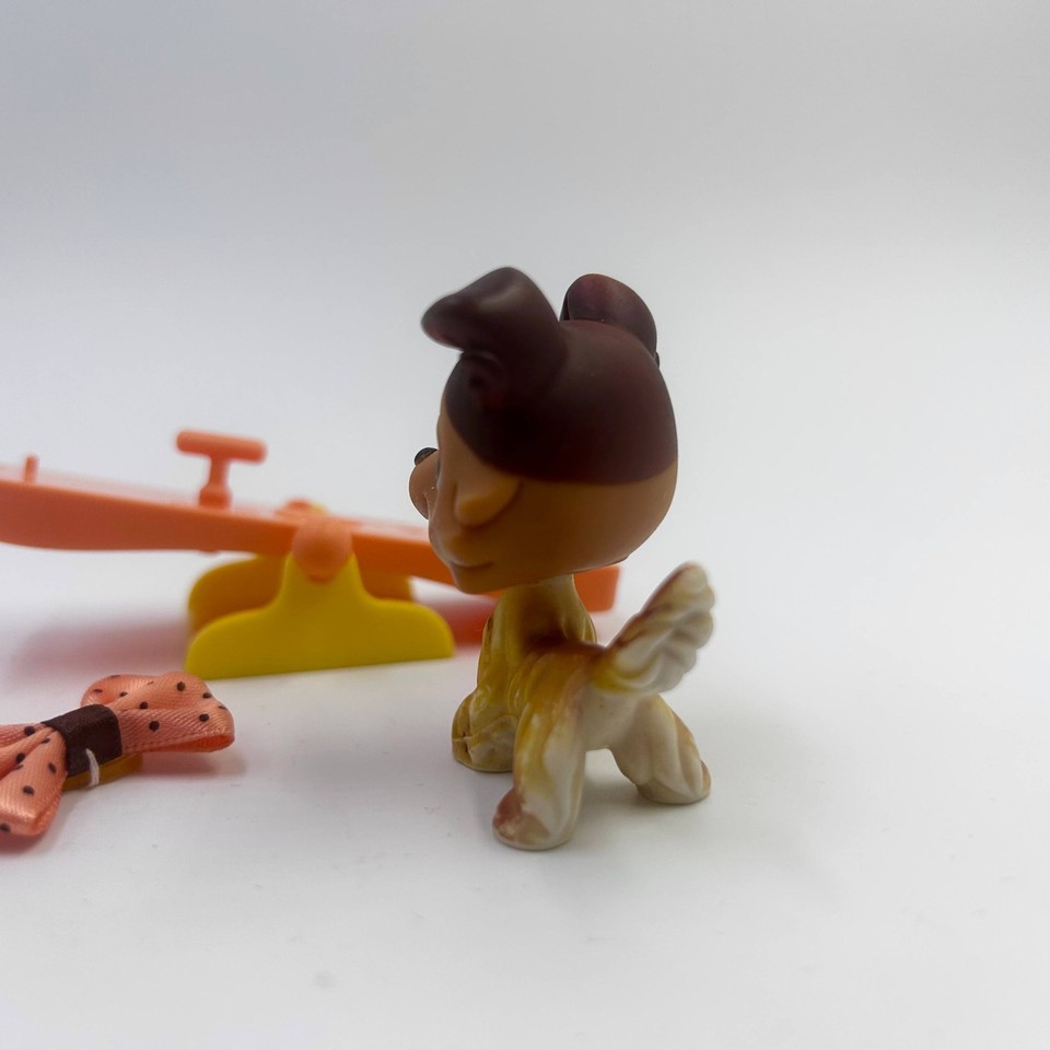 Figurine Littlest Pet Shop LPS #58 - Chien Collie Paw Down - Original Hasbro