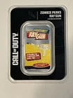 Rare 1 oz Silver Call of Duty™ Zombie Perks Ray Gun Colorized silver bar .999