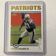 2004 Deion Branch Topps Football Card #137