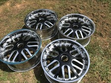 20 Chrome With Black Spokes Dish Rims 6x5.5 Custom - Zora 957cb Rare