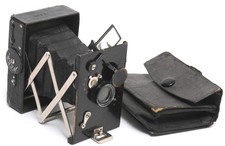 Vintage Kenngott Weka strut-folding camera 4.5x6cm plates, extra rapid Aplana