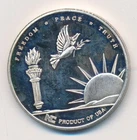 FREEDOM PEACE TRUTH  NATIONAL 1 ONE TROY OUNCE 999 SILVER ROUND