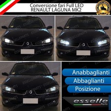 CONVERSIONE FARI FULL LED PER RENAULT LAGUNA MK2 II LED BIANCO CANBUS H7 12000lm