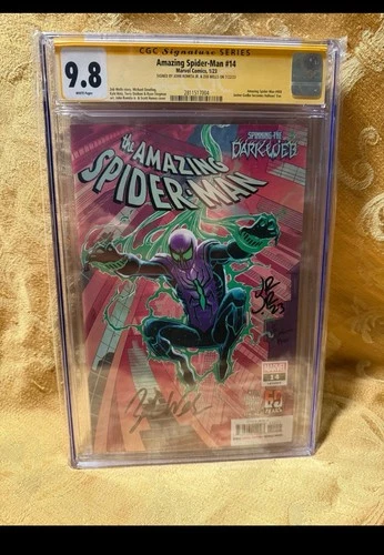 Amazing Spider-man 14 Cgc 9.8 Chasm Cover 1st Hallows Eve 2023 double signed