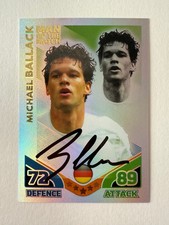 Hand signed football trading card of MICHAEL BALLACK, CHELSEA FC autograph