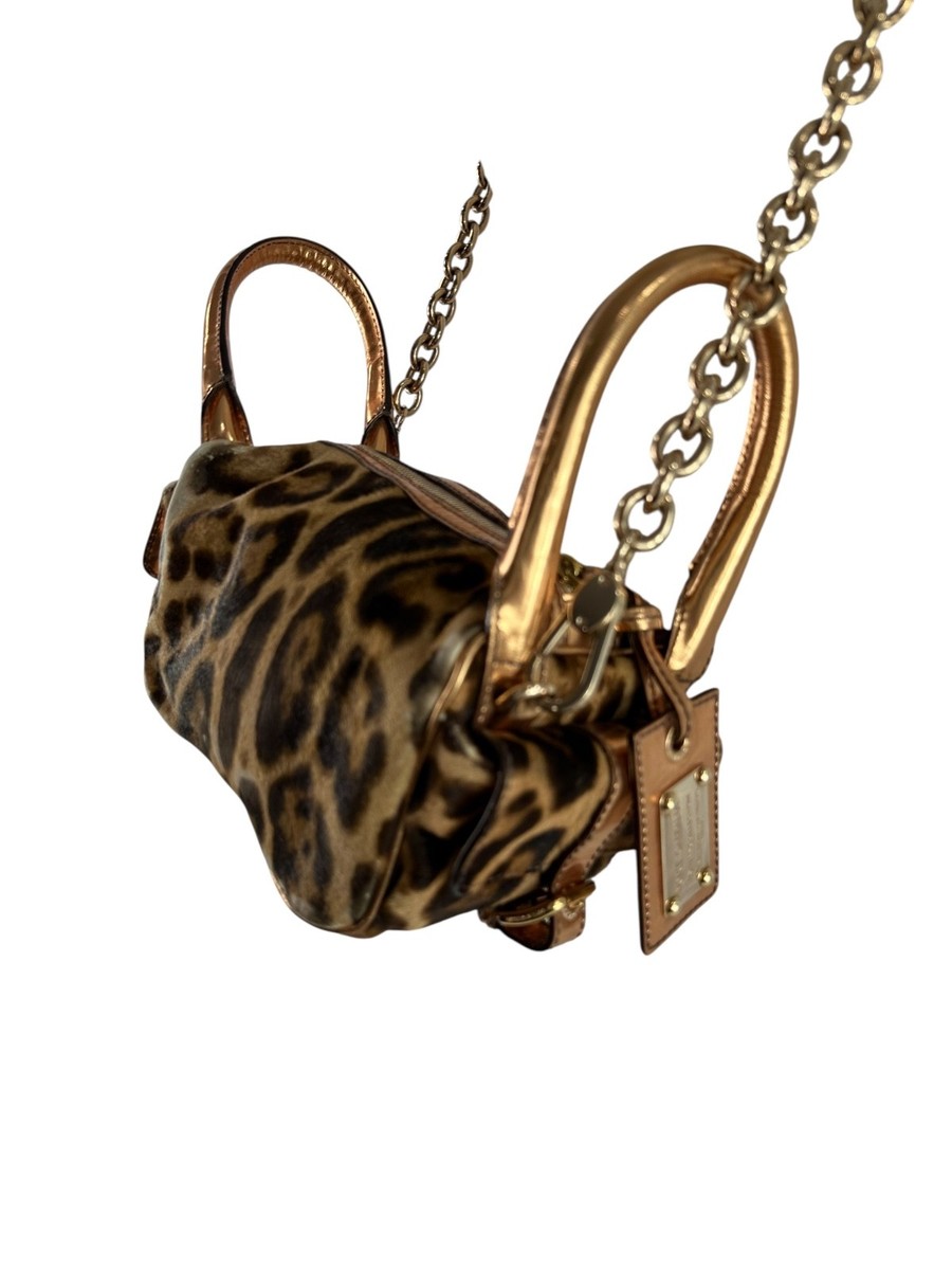 Genuine Vintage DOLCE & GABBANA Miss Double Leopard Print Calf