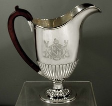 British Sterling Silver Water Pitcher 1813 JOHN HOULE / RARE