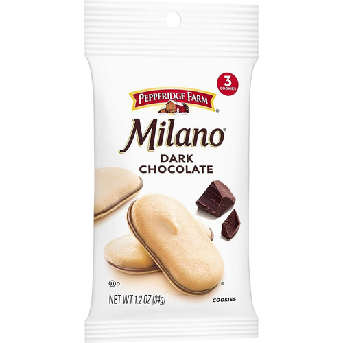 Pepperidge Farm Milano Dark Chocolate Cookies, 1.2 oz. Single-Serve Snack Pack - Picture 8 of 9