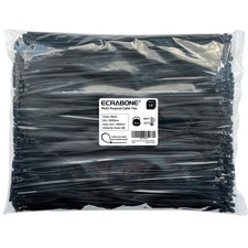 Zip Ties 14 inch 1000 Pack Black Cable Zip Ties 50 lbs Tensile Strength Nylon...