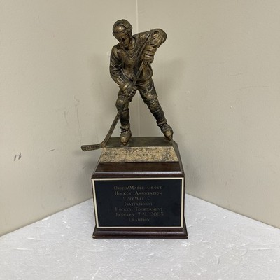 Vintage Minnesota Pee Wee Hockey Trophy Topper Osseo/ Maple Grove