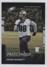 2017 Panini Donruss Rookies Press Proof Black 7/10 Derek Barnett #358 0im