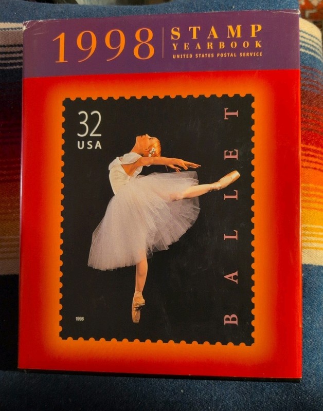 1998 USPS US COMMEMORATIVE STAMPS BOOK 25.96 FACE VALUE MOUNTED