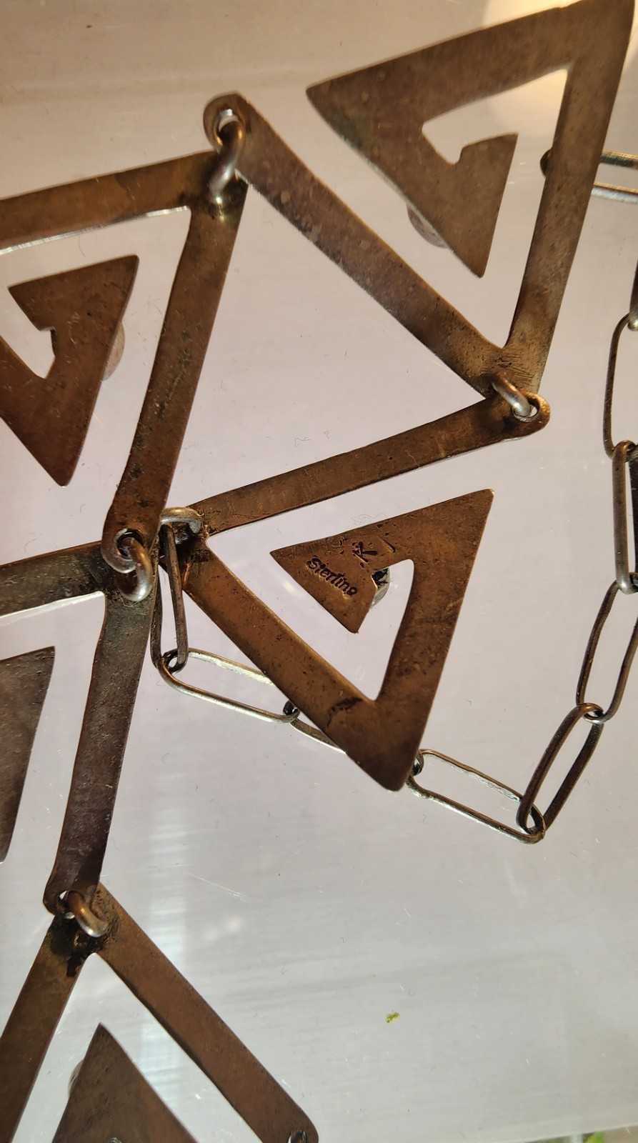 Native American rustic Sterling Silver turquoise … - image 4