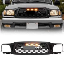 Front Bumper Upper Grille For 2001-2004 Toyota Tacoma Grill Wlights Letter