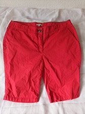 PECKOTT Shorts Damen kurze Hose Gr. EU 40 Baumwolle Rot