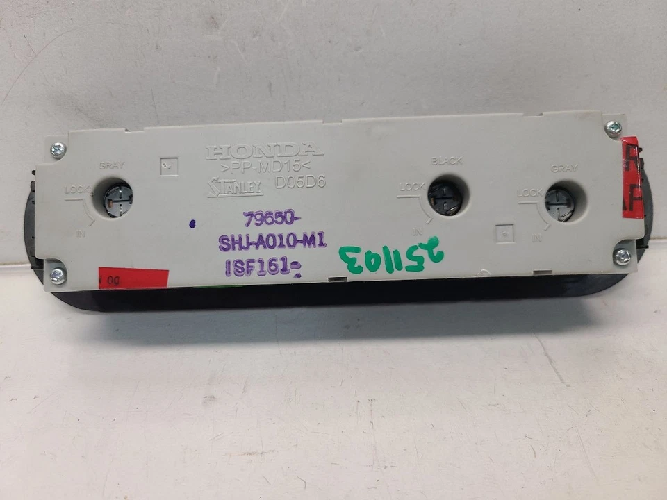 2005-10 Honda Odyssey Touring Rear Temperature Control - Auto Temp - Image 3 of 4