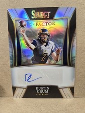 Dustin Crum 2022 Panini Select Draft Picks Silver Auto #X-DCR Kent State